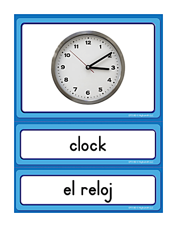 Edupress Instructional Accents, Spanish English Classroom Labels, Pre-K - Grade 12, Pack Of 36