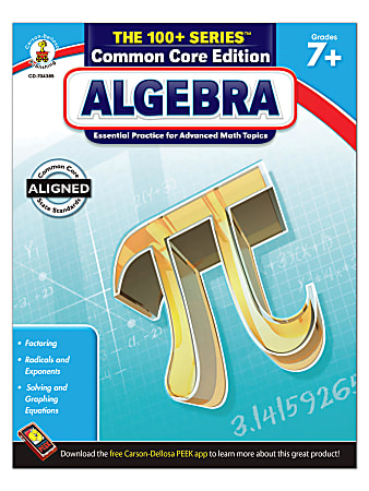 Carson-Dellosa The 100+ Series Algebra, Grades 7+