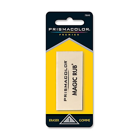 Paper Mate Magic-Rub Prismacolor Eraser - Non-smudge, Non-marring, Smear Resistant - Vinyl - 4.6" Height x 1.8" Width x 0.8" Depth - 1/Pack - White