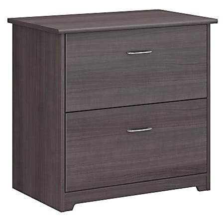 Bush Business Furniture Cabot 31-3/8"W x 19-2/3"D Lateral 2-Drawer File Cabinet, Heather Gray, Standard Delivery