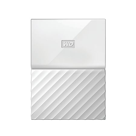 WD My Passport® 3TB Portable External Hard Drive, White