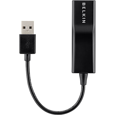 Belkin USB 2.0 Ethernet Adapter - Network adapter - USB 2.0 - 10/100 Ethernet