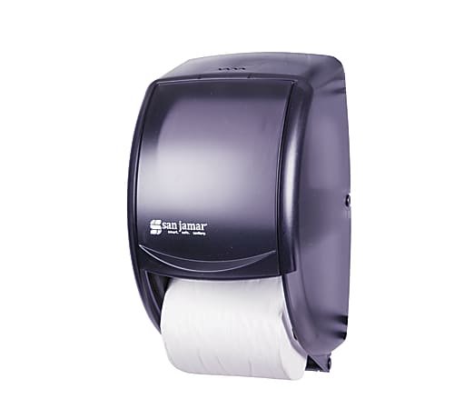 San Jamar® Duett Standard Bathroom Tissue Dispenser, Pearl Black