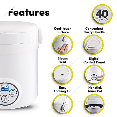 Aroma 8 Cup Digital Cool-Touch Rice Cooker and Food Steamer