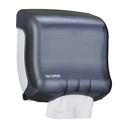 San Jamar® Ultrafold Towel Dispenser, 11 1/2" x 11 1/2" x 6", Black/Pearl