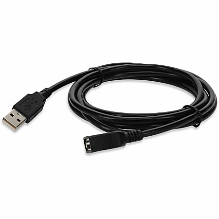 AddOn 6ft USB A 2.0 Male to Female Black Cable, USBEXTAA6