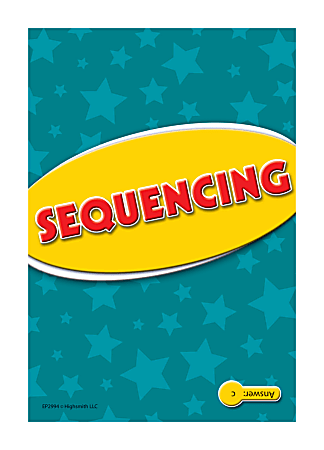Edupress Reading Comprehension Practice Cards, Sequencing, Yellow Level, Grades 1 - 2, Pack Of 40