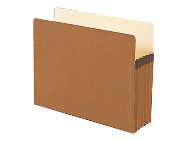Smead® Expanding File Pockets, 5 1/4" Expansion, Letter Size, 100% Recycled, Redrope, Box Of 10