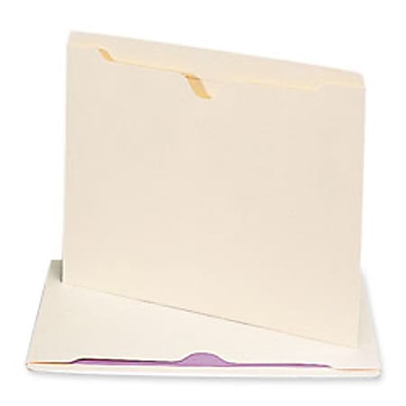 Smead® Straight Cut File Jackets With Antimicrobial Protection, Letter Size, Manila, Box Of 100