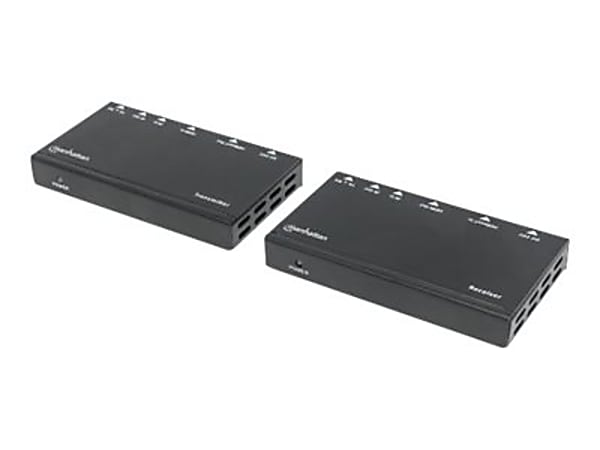 Manhattan 4K HDMI HDBaseT over Ethernet Extender Kit, Extends Distances of 4K@30Hz up to 40m and 1080p up to 70m