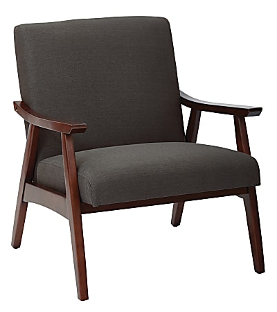 Ave Six Davis Chair, Klein Charcoal/Medium Espresso