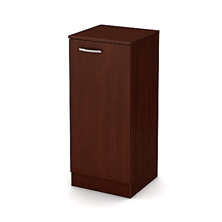 South Shore Axess Narrow Storage Cabinet, 2 Shelves, Royal Cherry