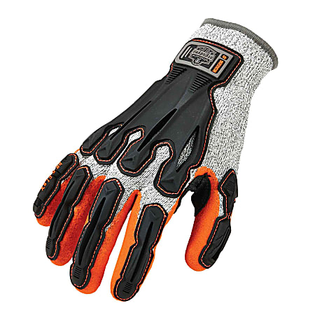 Ergodyne ProFlex 922CR Cut-Resistant Nitrile-Dipped DIR Gloves, Small, Gray