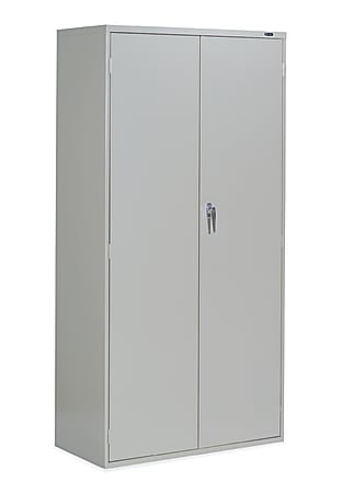 Global® 9300-Series 2-Door Storage Cabinet, 72"H x 36"W x 18"D, Light Gray