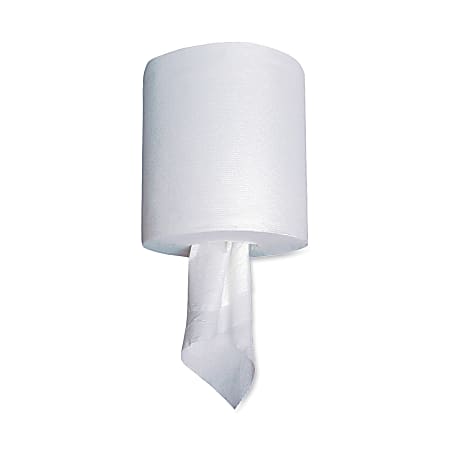 Stefco® 40% Recycled Center Pull Towels, White, 600 Sheets Per Roll, Case Of 6 Rolls