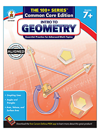 Carson-Dellosa The 100+ Series Intro to Geometry, Grades 7+