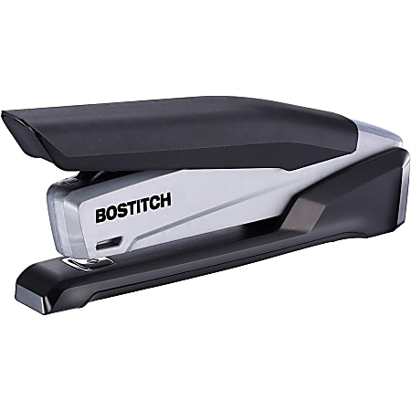Bostitch InPower Spring Powered Desktop Stapler, 20 Sheet Capacity, Black/Gray