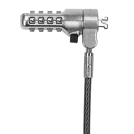 Targus® DEFCON Compact Serialized Combo Cable Lock, 6.5'