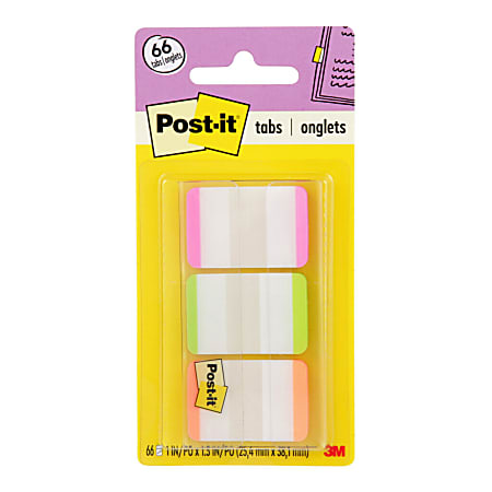 Post-it® Notes Durable Filing Tabs, 1" x 1-1/2",