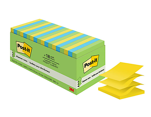 Post it Notes 18 Pads 3 in x 3 in Clean Removal School