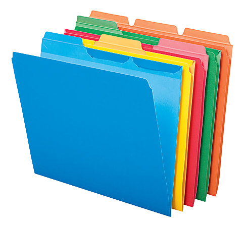 Pendaflex® Ready-Tab® File Folders, 1/3 Cut, Assorted, Letter, Assorted, Box Of 50
