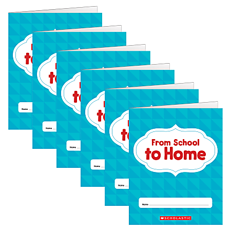 Scholastic Teaching Solutions From School To Home Folders, Letter Size, Multicolor, Pack Of 6 Folders