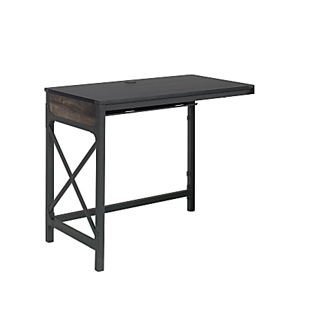 Sauder® Foundry Road 36"W Desk Return, Carbon Oak