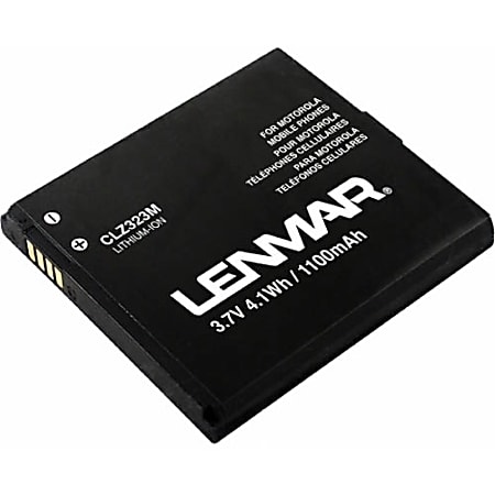 Lenmar® CLZ323M Lithium-Ion Cellular Phone Battery, 3.7 Volts, 1100 mAh Capacity