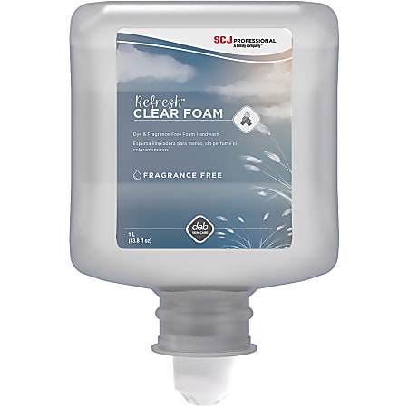 SC Johnson Hypoallergenic Foam Hand Soap, 33.8 Oz, Carton Of 6 Jugs