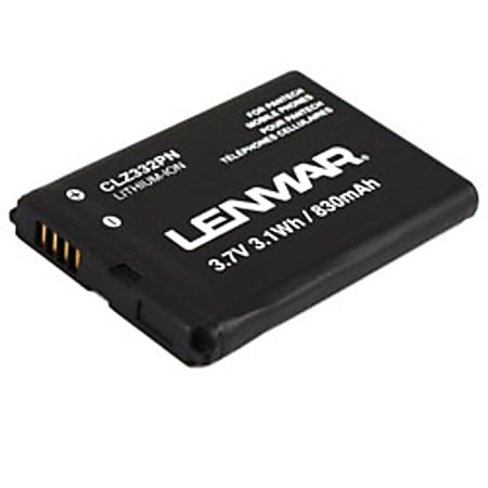 Lenmar® CLZ332PN Lithium-Ion Cellular Phone Battery, 3.7 Volts, 830 mAh Capacity