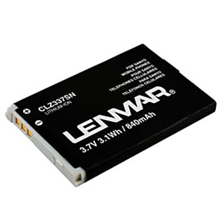 Lenmar® CLZ337SN Lithium-Ion Cellular Phone Battery, 3.7 Volts, 840 mAh Capacity