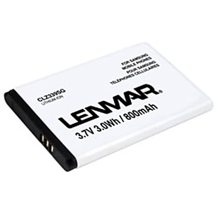 Lenmar® CLZ339SG Lithium-Ion Cellular Phone Battery, 3.7 Volts, 800 mAh Capacity