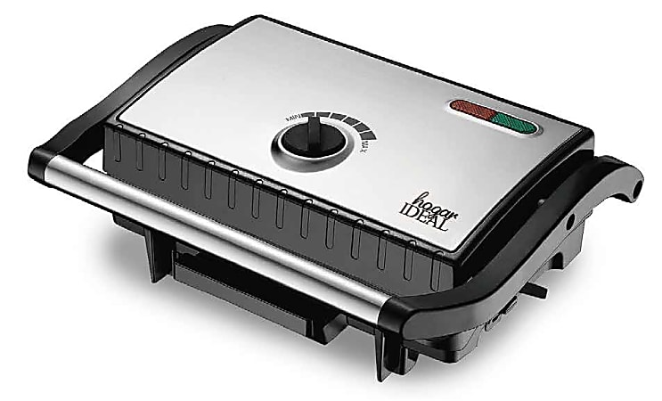 Cocina Criolla Small Flat Panini Maker, Black, Total Qty 1