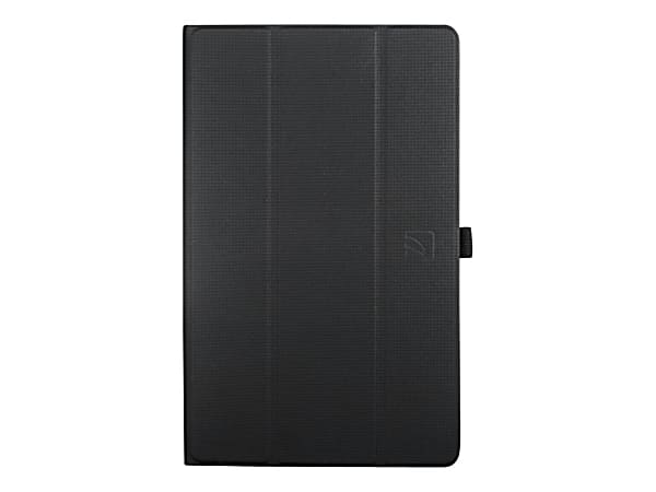 Tucano GALA - Flip cover for tablet - polyurethane, textile, rubberized - black - for Samsung Galaxy Tab A (2019) (10.1 in)
