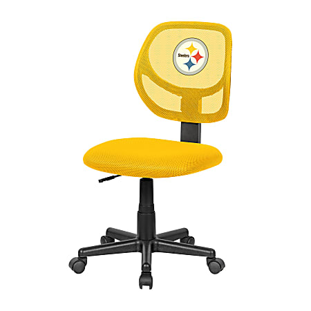Imperial NFL Mesh Mid-Back Armless Task Chair, Pittsburgh Steelers