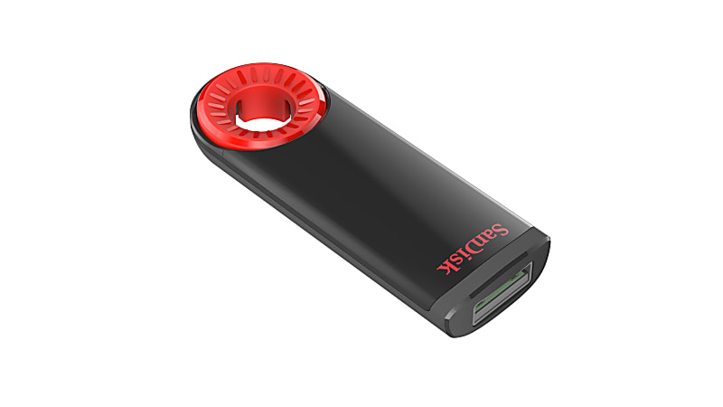 SanDisk Cruzer Dial USB 2.0 Flash Drive 64GB Black SDCZ57 064G A46