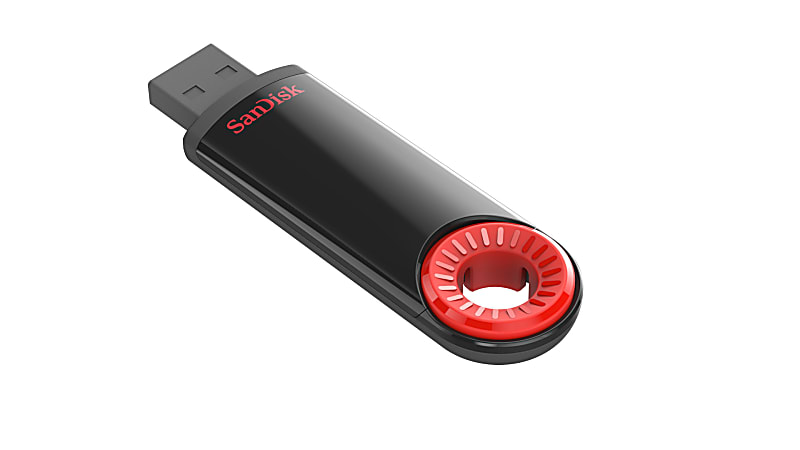 SanDisk Cruzer Dial USB 2.0 Flash Drive 64GB Black SDCZ57 064G A46