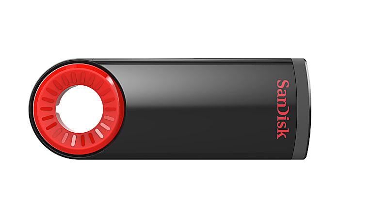 SanDisk Cruzer Dial USB 2.0 Flash Drive 64GB Black SDCZ57 064G A46