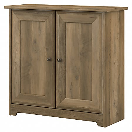 Bush Furniture Cabot Small Storage Cabinet With Doors, Reclaimed Pine, Standard Delivery