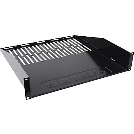 Sanus Component Series AV Rack Shelf - 2RU Vented Rack Shelf - Black -  - CASH22B1