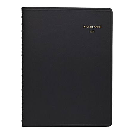 AT-A-GLANCE® Core 15-Month Planner, 9" x 11", Black, January 2021 to March 2022, 7026005 