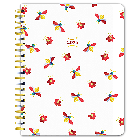 2025 BrownTrout Busy Bees Weekly Desk Planner, 6" x 7.75", Annual, January to December 2025, 9781975478438