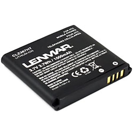 Lenmar® CLZ367HT Lithium-Ion Cellular Phone Battery, 3.7 Volts, 1000 mAh Capacity