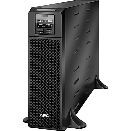 APC Smart-UPS On-Line, 5.4kVA, Tower, 208V, 2x L6-20R+2x L6-30R NEMA outlets, Network Card+SmartSlot, Extended runtime, W/O rail kit - SRT5KXLT
