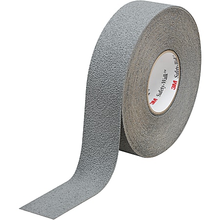 3M™ 370 Safety-Walk Tape, 3" Core, 2" x 60', Gray, Pack Of 2