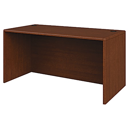 HON® 10700 Series™ Prestigious Laminate Desk Shell, 29 1/2"H x 60"W x 30"D, Henna Cherry