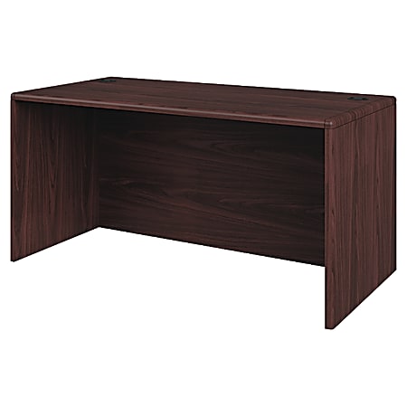 HON® 10700 Series™ Prestigious Laminate Desk Shell, Mahogany
