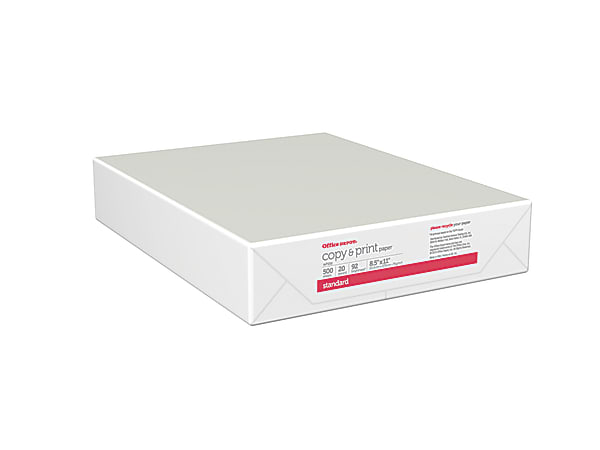 Office Depot® Multi-Use Printer & Copy Paper, White, Letter (8.5" x 11"), 500 Sheets Per Ream, 20 Lb, 92 Brightness