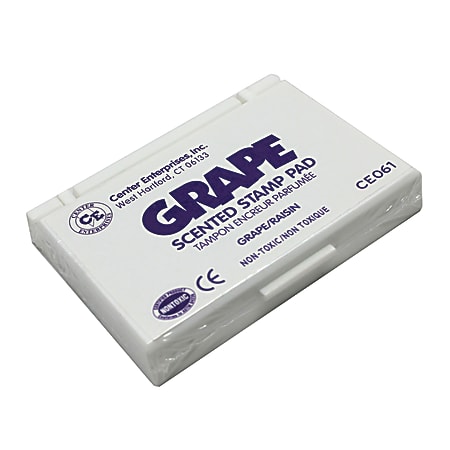Ready 2 Learn Scented Stamp Pads, Grape Scent, 2 1/4" x 3 3/4", Purple, Pack Of 6