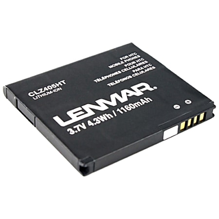 Lenmar® CLZ405HT Lithium-Ion Cellular Phone Battery, 3.7 Volts, 1160 mAh Capacity